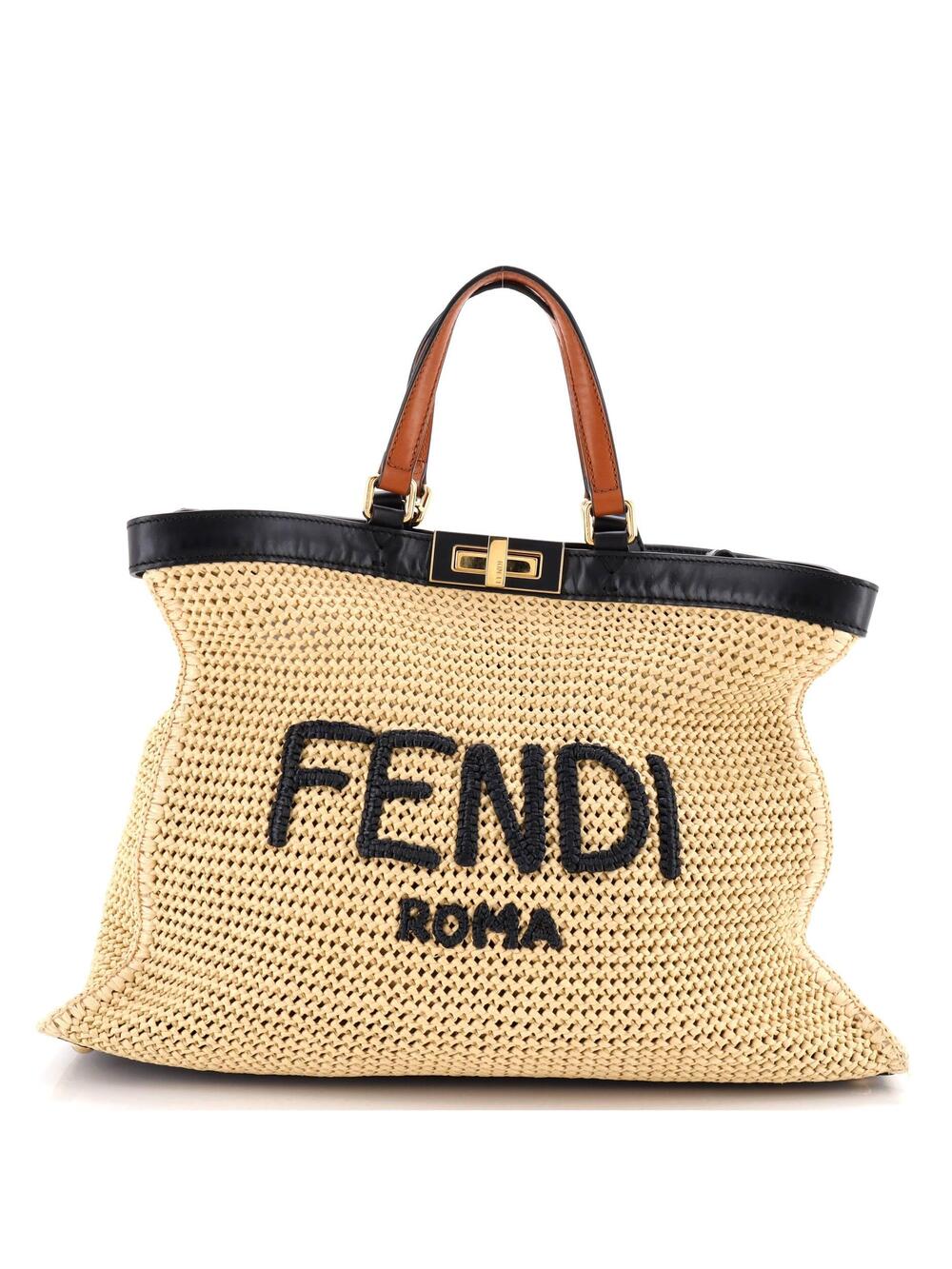 Fendi Peekaboo X-Tote Raffia Medium #377743F22B